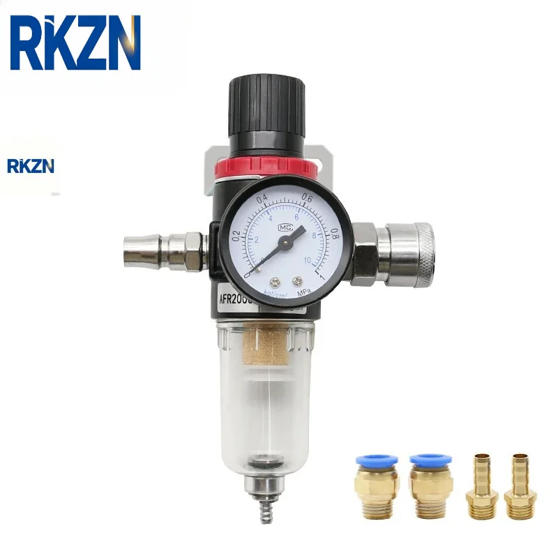 AFR-2000 Pneumatic Filter Air Treatment Unit Pressure Regulator Compressor Reducing Valve Oil Water Separation AFR2000 Gauge