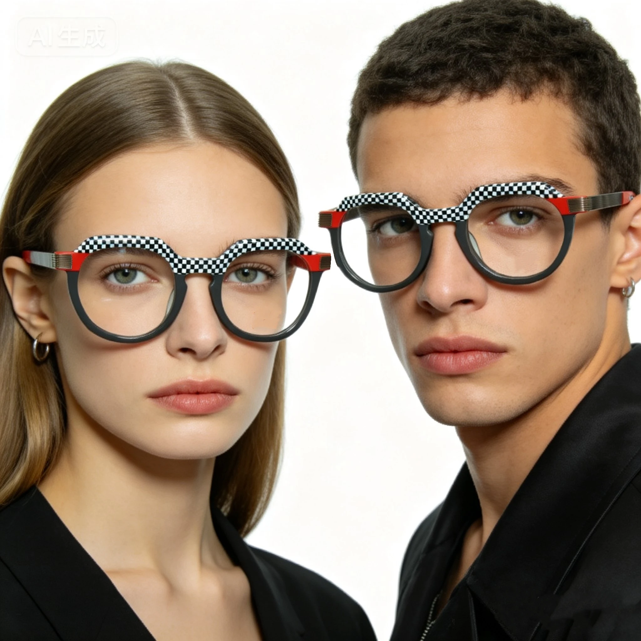 

Colorful Multi-Plate Spliced Eyeglasses Frames, 2026 Popular Craft & Color Elements, Adaptable for Myopia Presbyopia & Optical