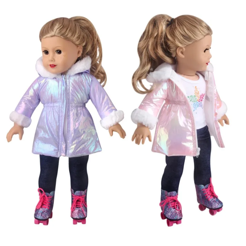 43 cm Doll Clothes Down Jackets Warm Coat for Doll Accessories Fashion  Born Down Jackets Suit 17-18inch Doll Clothes Down Jacke