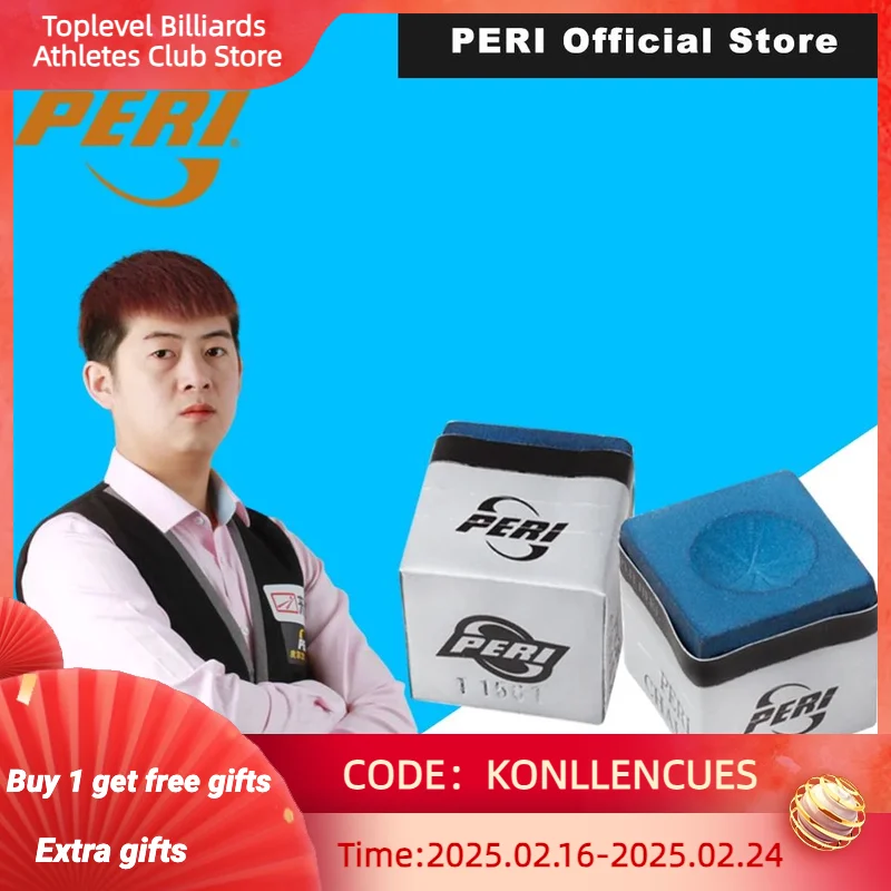 PERI Official Store 2 Pieces 2pc PERI Oily Billiard Chalk Blue Accessories Billiard Player Professional Billiard Chalk Pool Cue