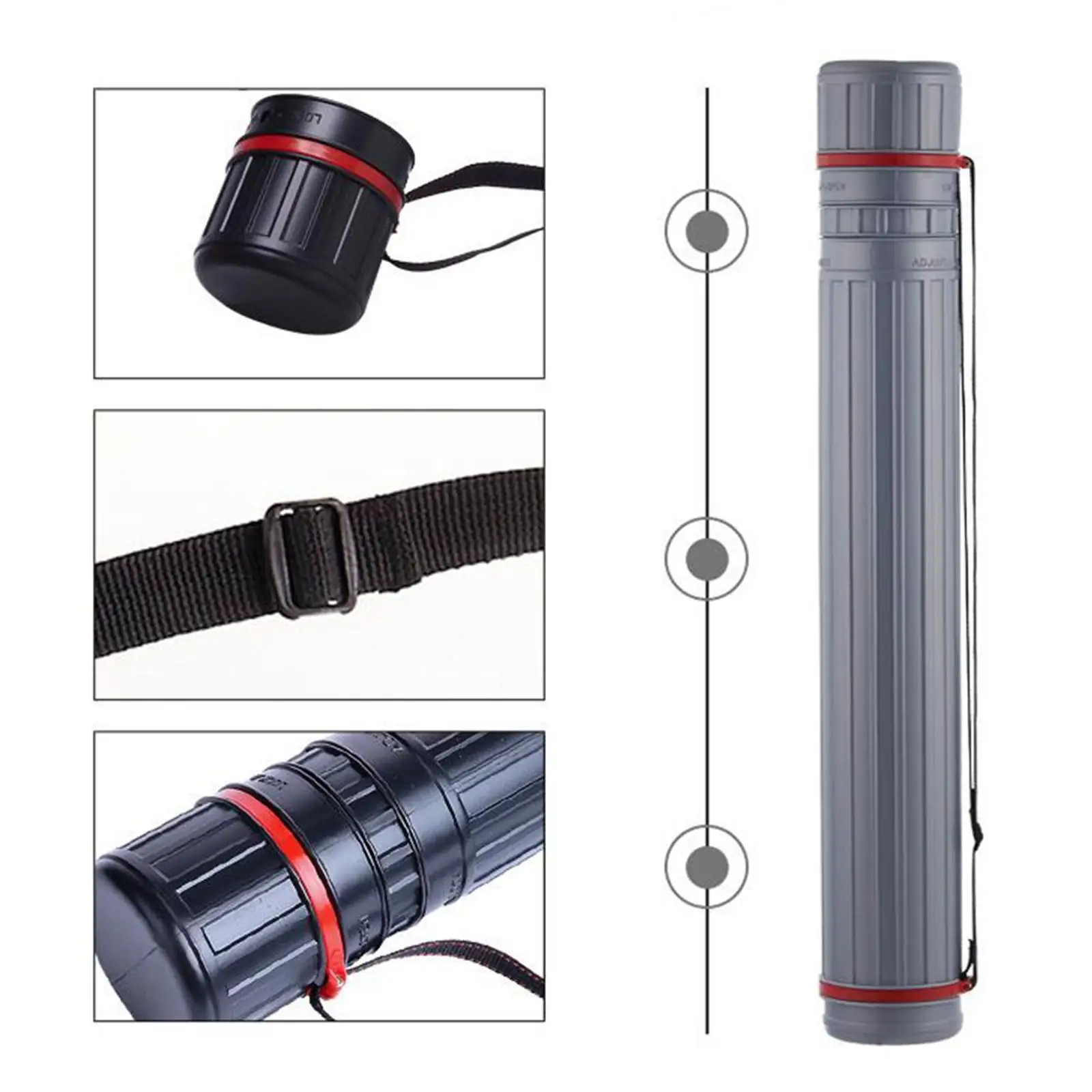 Drawing Tube Storage Retractable Professional Waterproof Accs for Poster