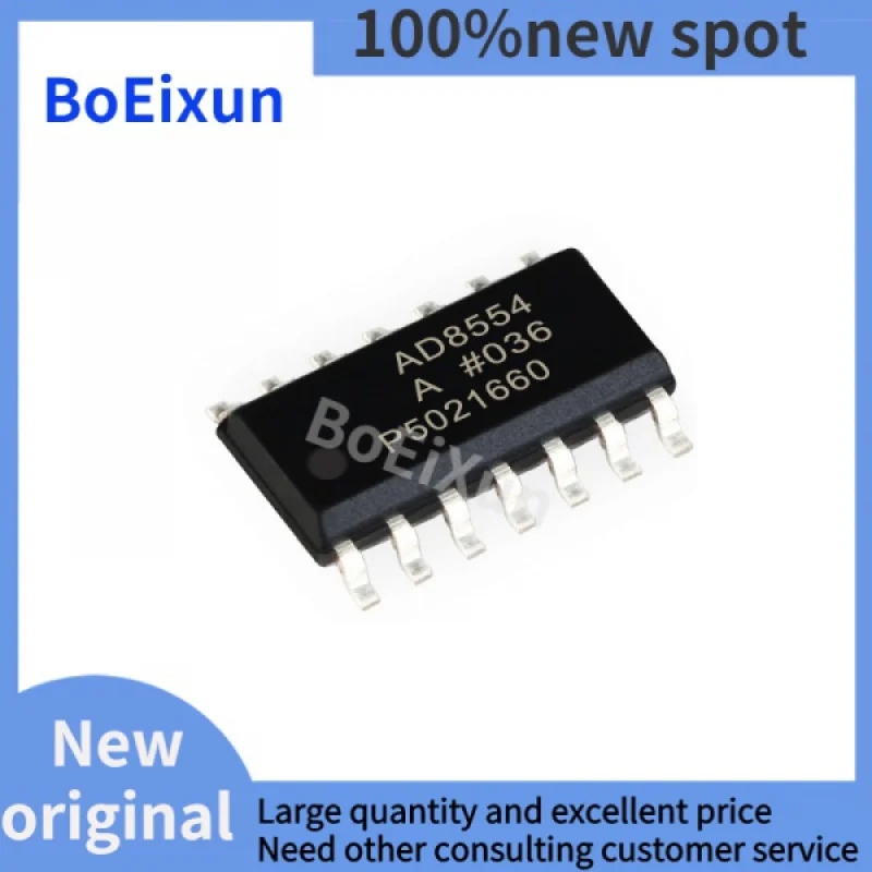 100%new  AD8554ARZ-REEL7 PatchAD8554A SOIC-14 Precision Operational Amplifier Chip