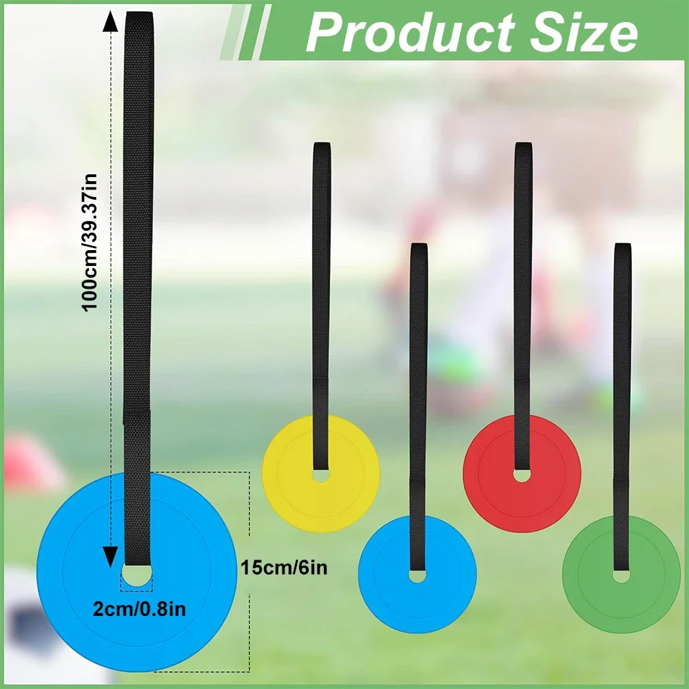 Football Goal Shooting Target Discs with Adjustable Tapes Improve Reaction and Shooting Accuracy Soccer Baseball Training