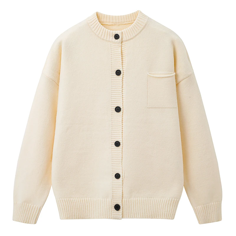 سترة محبوكة عالية الجودة للترفيه في الأعمال الخارجية مريحة وفضفاضة قابلة للتنفس عصرية وعصرية بأكمام طويلة للرجال