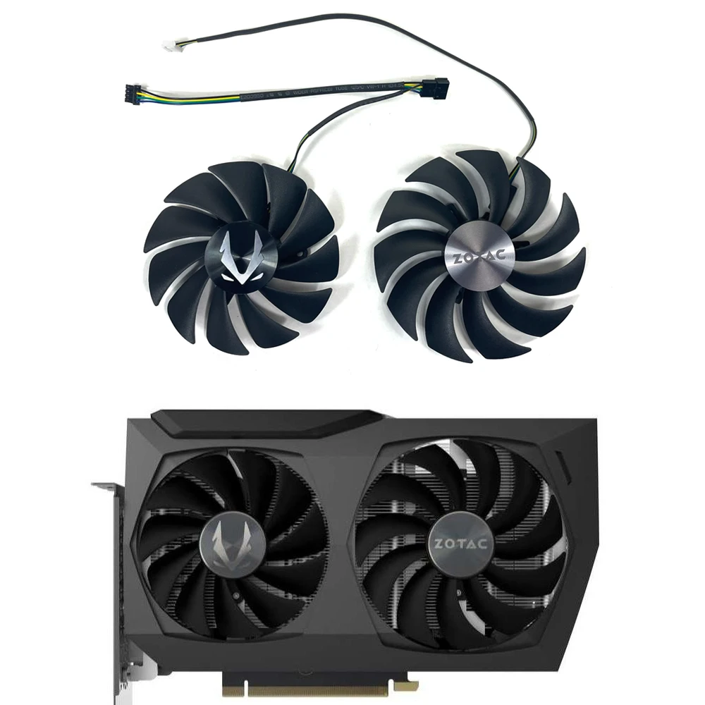 

NEW 88MM 100MM GAA8S2U GA92S2U CF9015H12S CF1010U12S GPU Cooler Fan，For ZOTAC RTX 3070 3070TI Twin Edge Video card cooling fan