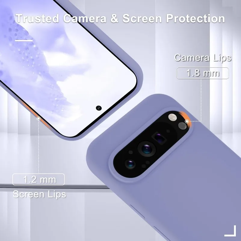 Fashion Liquid Silicone Case for Google Pixel 9 Pro XL 8A 7A 6A 5A Soft Skin Feeling TPU Cover for Google 6 7 8 9 Pro 8Pro 7Pro