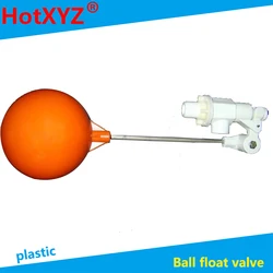 Vertical and horizontal Dual Float Valve Cold and Hot Water Tank Floating Ball Valve Stem Flow Control Cistern 1 Pcs