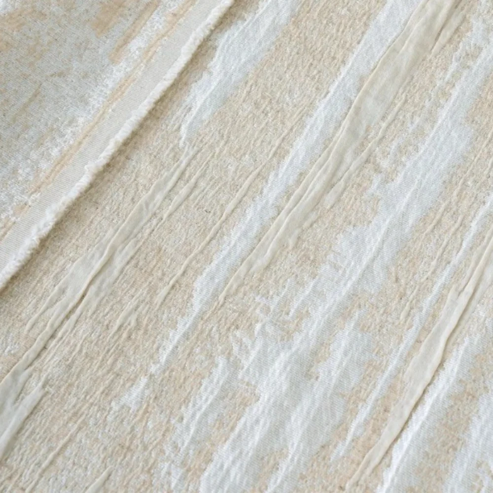 

Natural Cotton Linen Jacquard Fabric for Pleated Wrinkle Resistant Breathable Suit Jacket Designer Apparel Diy Sewing Cloth