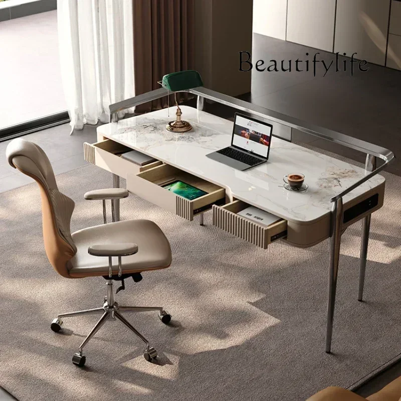 

Креативный минималистичный офисный стол, роскошный компьютерный стол, современный домашний стол для кабинета, роскошный стол для спальни, стильная мебель