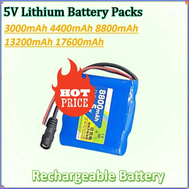 

5V for Bluetooth Speaker LED Lamp USB Fan Replacement Battery Packs New Lithium Battery Rechargeable Single Chip Microcomputer