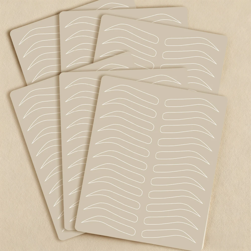 

1-30pcs Microblading Eyebrow Tattoo Practice Skin Blank Permanent Makeup Eyebrow Training Synthetic Leather Tattoo Fake Skin