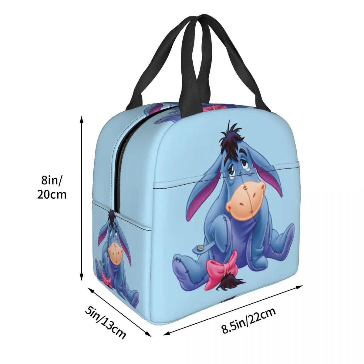 Winnie The Pooh Eeyore Smile borsa da pranzo isolata contenitore per pasti ad alta capacità borsa termica Lunch Box Tote Work Outdoor uomo donna