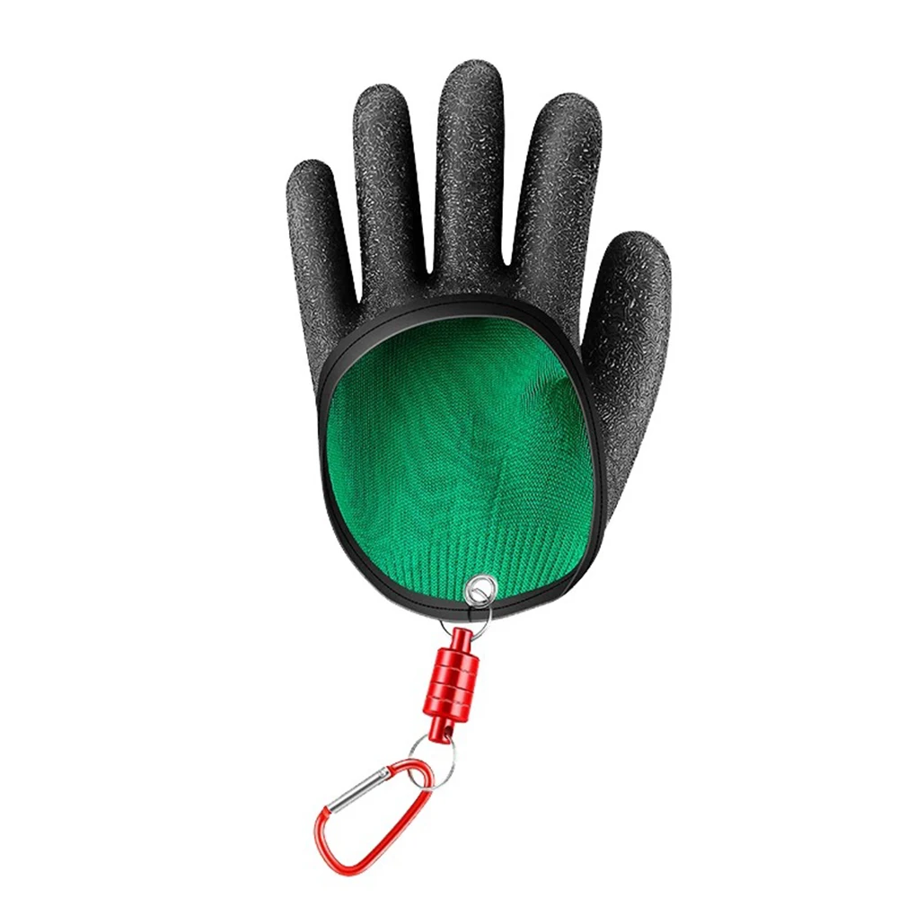 1/2 Pcs Fish Catch Gloves Fishing Glove With Magnet Hook Non-Slip Gloves Catching Fish Latex Hunting Gloves For Accessories