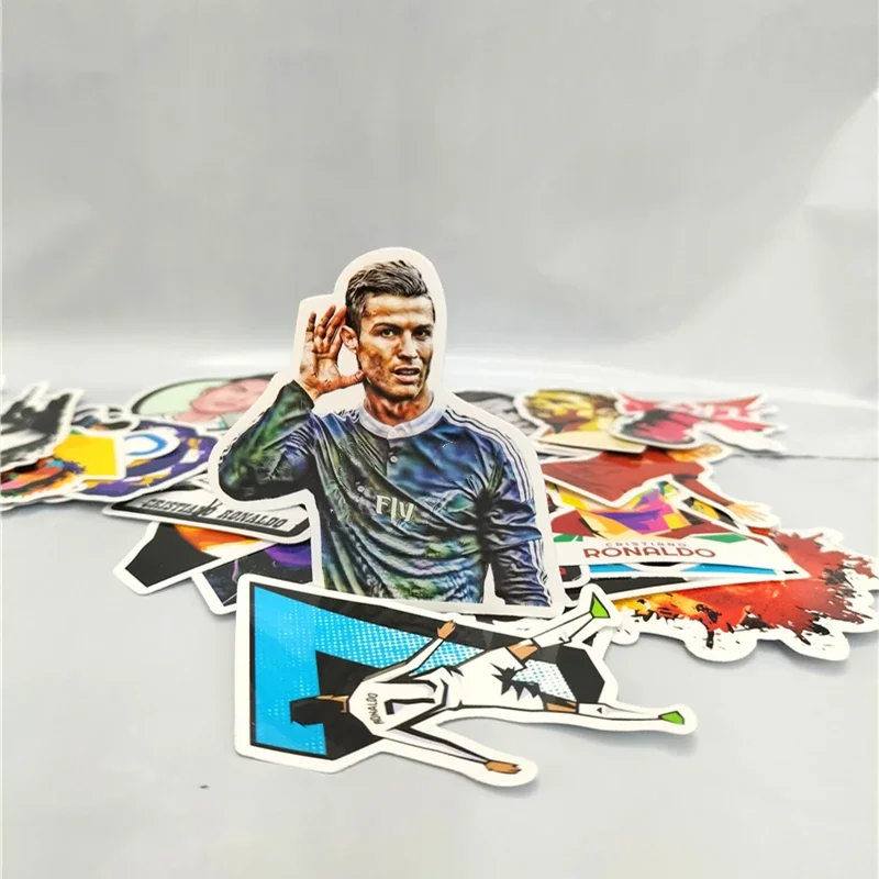 Cristiano Ronaldo Portugal Wall Stickers Football Champion Phone Case Computer Bicycle Decoration Waterproof Sports Stickers