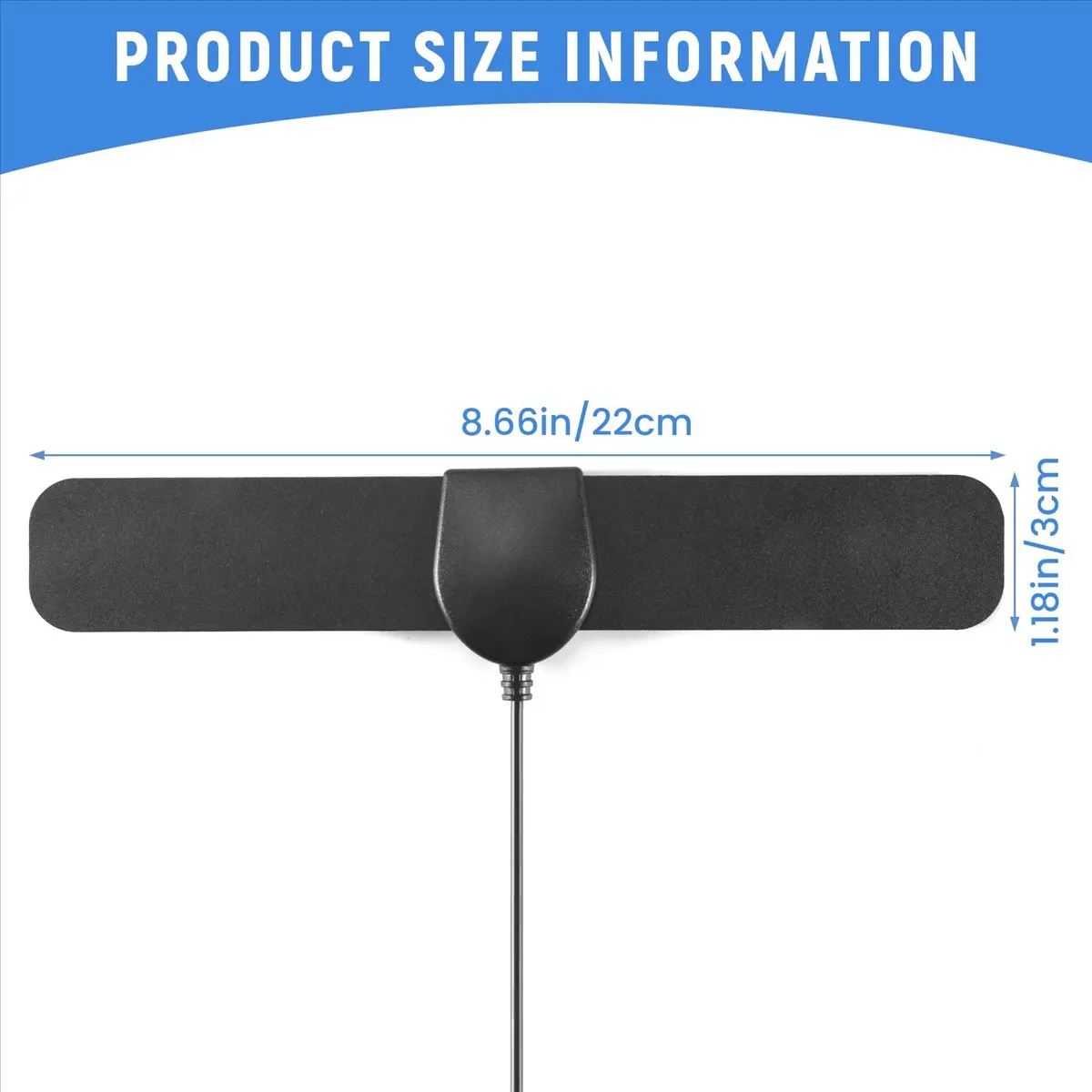 Antena T24C de 300 Millas de Alcance, Antena de TV Digital HD Skywire 4K, Antena Digital Interior HDTV 1080P