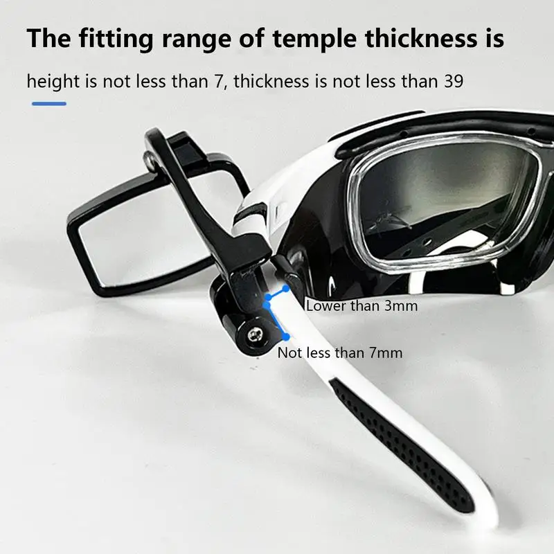 Cycling Eyeglass Rear View Mirrors bike Helmet rearview mirror Adjustabe Glasses Riding Mirrors for cycling Bike Rear View Glass