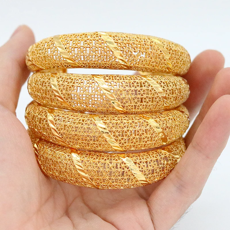 

Gold Bracelet New Fashion Ladies Luxury Gold Bracelet Africa Ethiopian Women Dubai Bracelet Party Wedding Gift