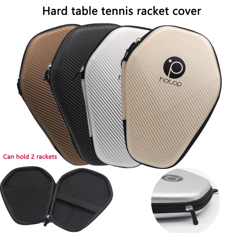 

Portable Hexagon Table Tennis Racket Case Waterproof Hard Shell Ping Pong Paddle Protective Storage Bag for Accessories