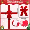 Christmas Large Red Bow Front Door Hanging Decoration Party DIY Xmas Gift Ready Made Bow for Christmas New Year Ribbon Bow 6