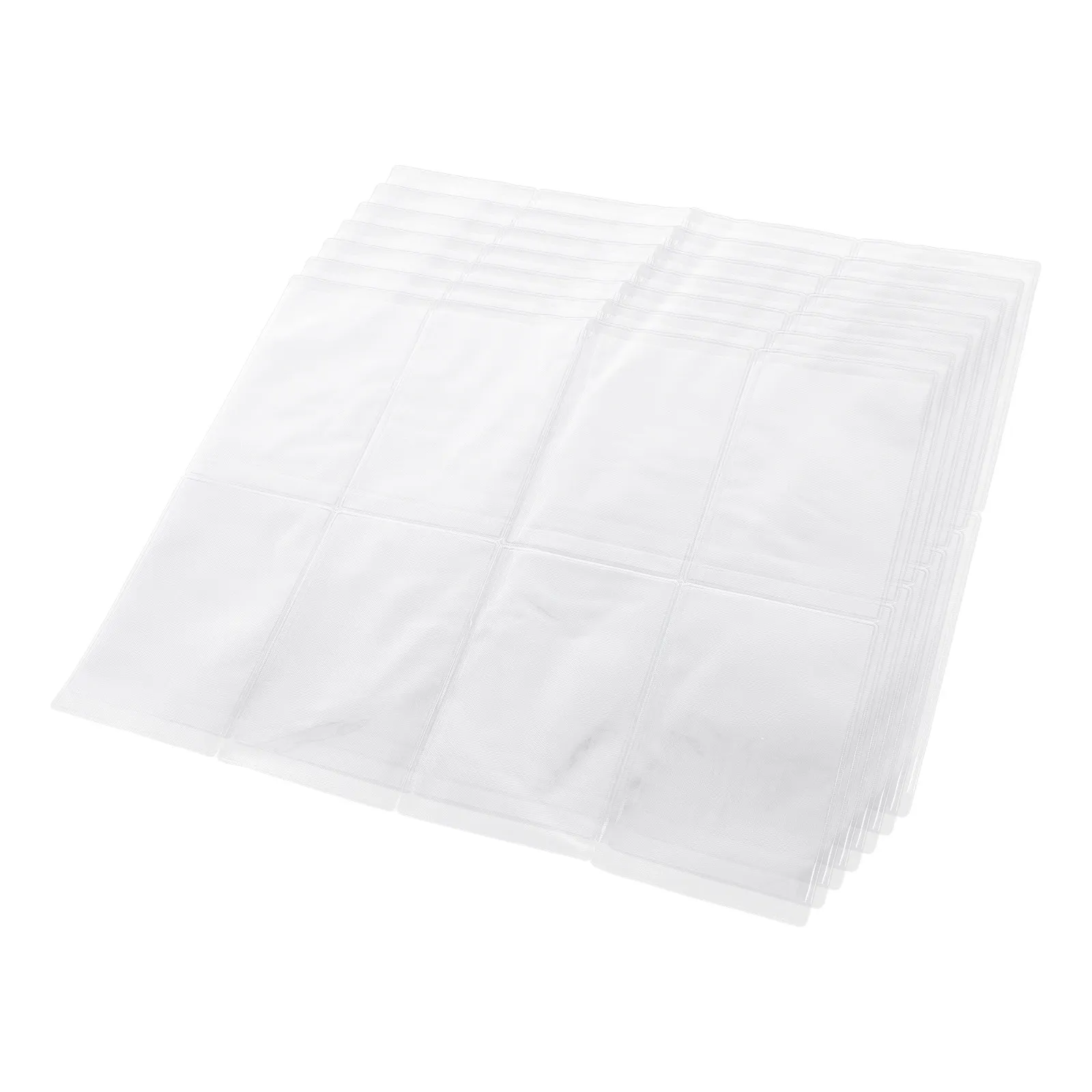56Pcs PVC Card Holder Vertical Frosted Surface Id Badge Sleeve for Name Tags Cards Protection Office School Use