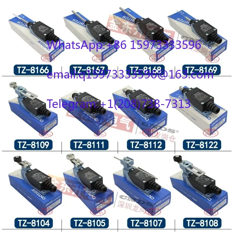 :2Pcs TZ-8168 Self Reset Limit Travel Switch, Universal Flexible Rod Micro Switch for Industrial Machine Electrical Control