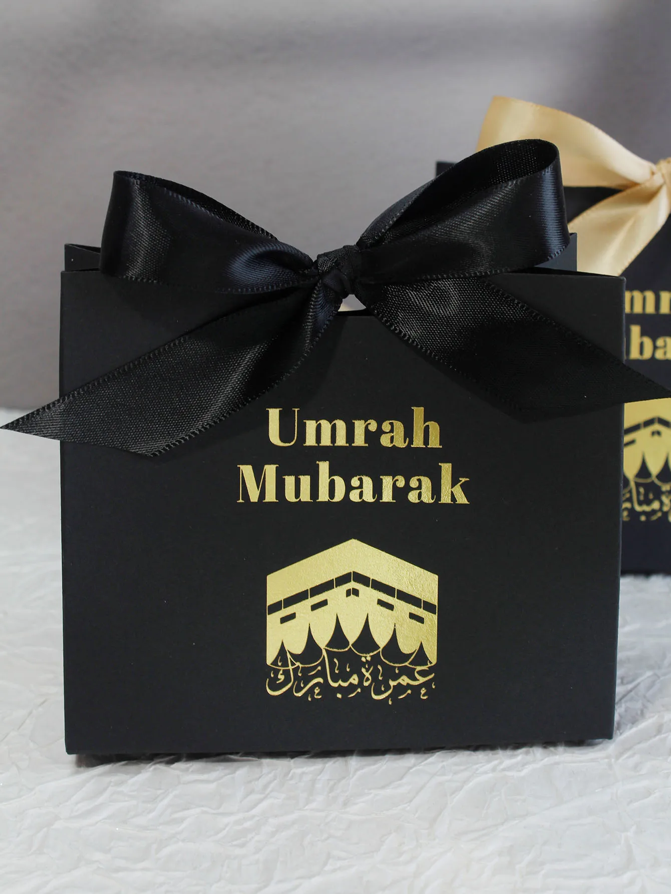 Eid Mubarak happy Gift Box Eid candy box Cookie Box Eid Party Gift Packaging Bags Ramadan Favors Eid Mubarak 