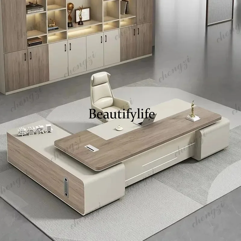 

PPP Upgrade Reception Office Desk Organizer Luxury Writing Executive Office Table Standing Specialty Mesa De Escritorio Furnitur