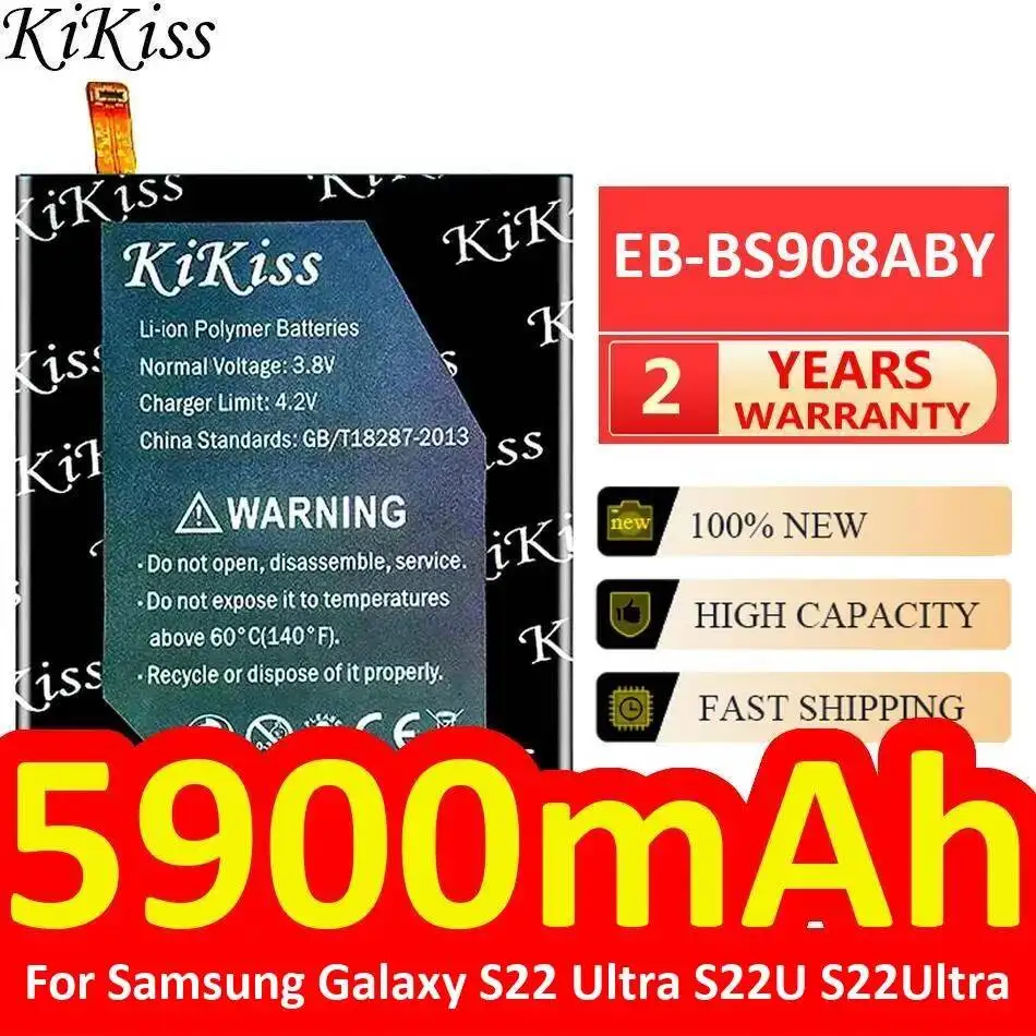 

5900mAh EB-BS908ABY Fast Charging High Capacity For Samsung Galaxy S22 Ultra S22U S22Ultra Mobile Phone Battery