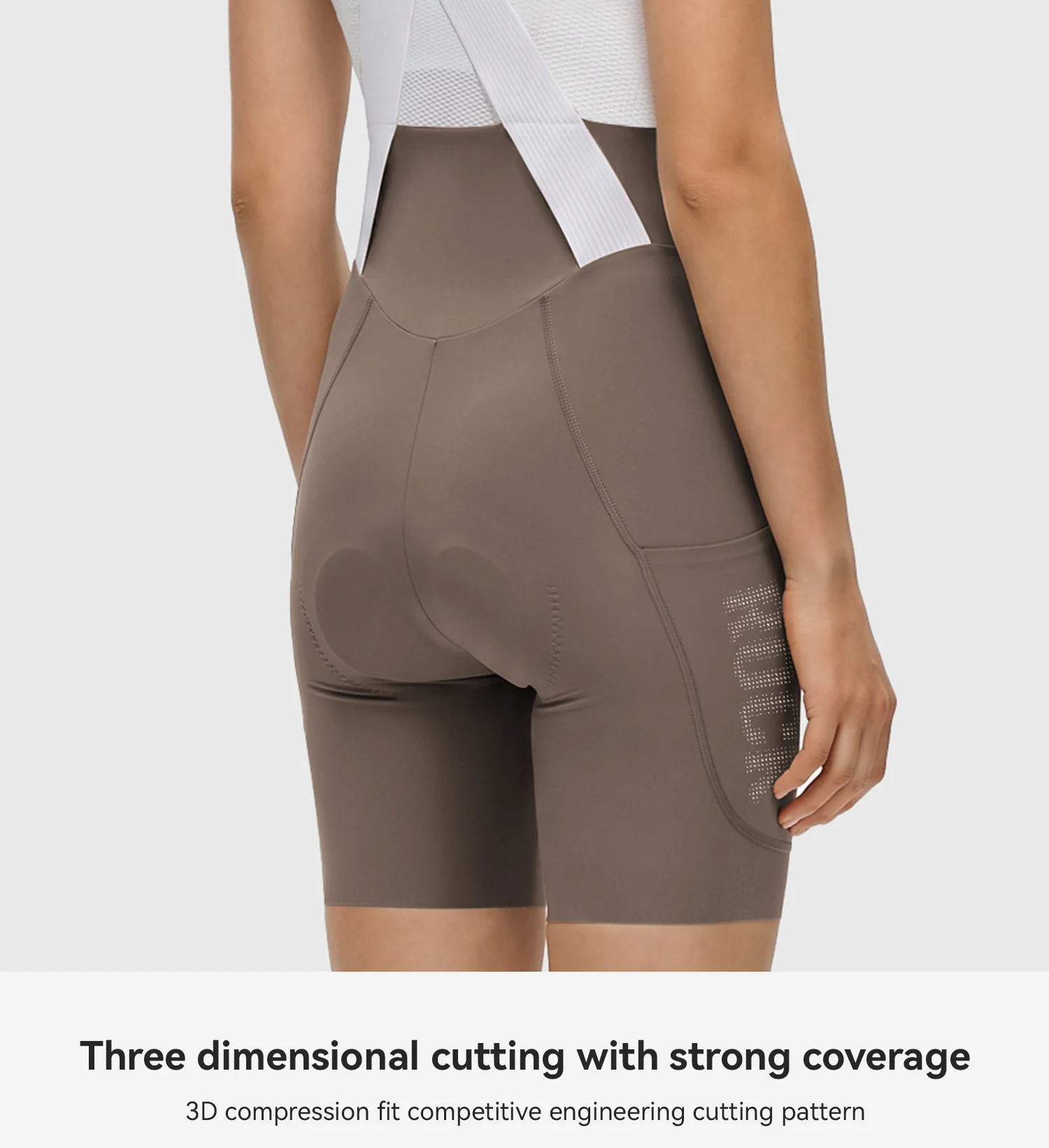 ROCKBROS Sommer-Radhose mit Trägern, Leicht, Elastisch, Atmungsaktiv, mit Polsterung, Damen-Radhose – Detail 17