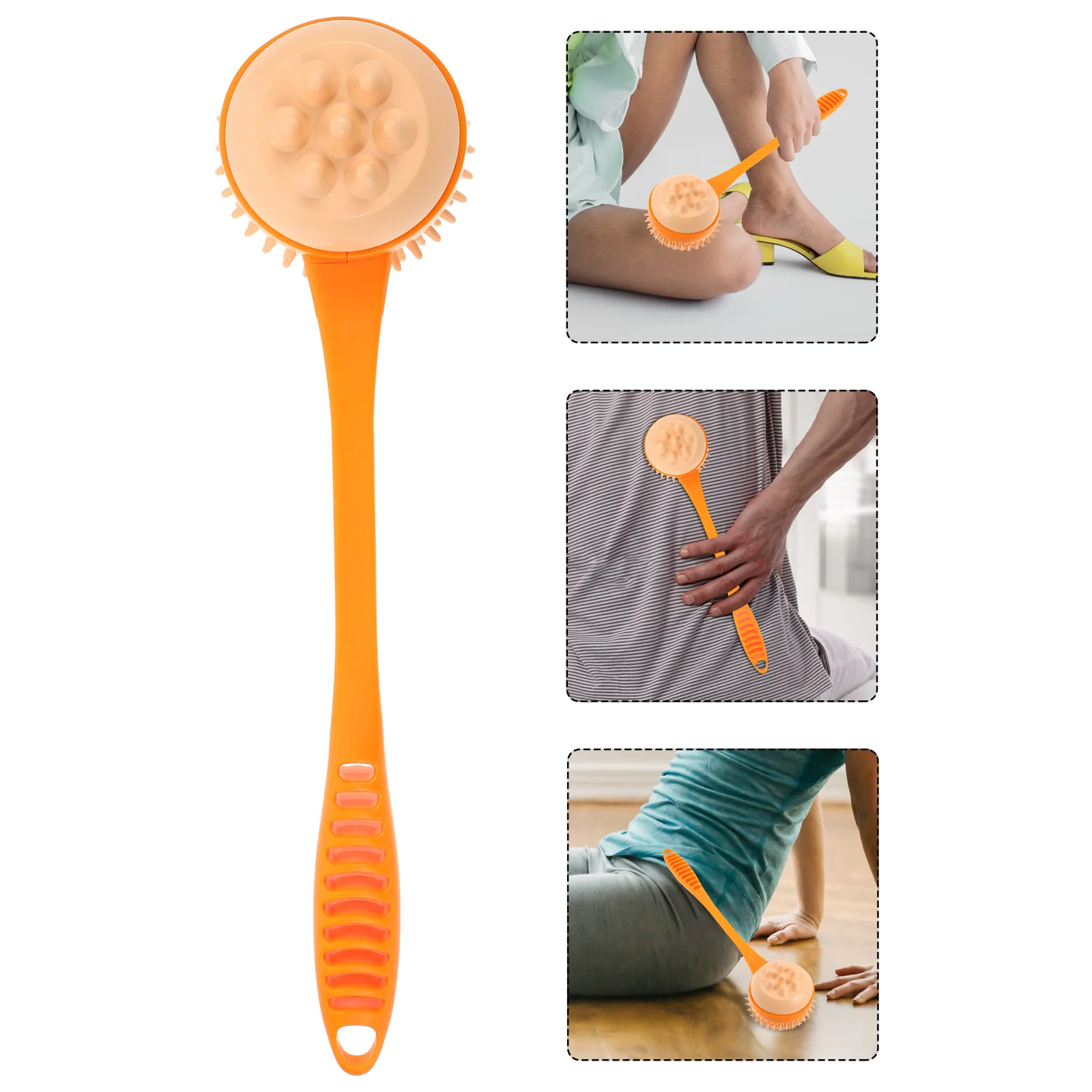 

Silicone Manual Massage Hammer For Back Shoulder Muscle Handheld Percussion Massager Tool Portable Design Stimulate Meridians
