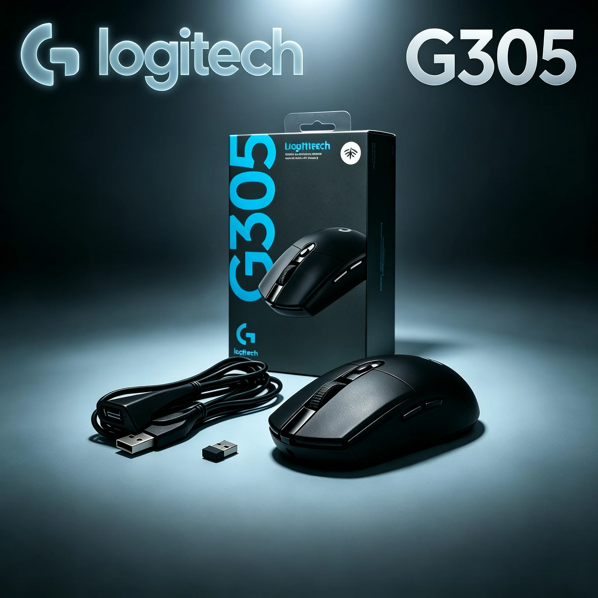 Logitech G305 LIGHTSPEED Wireless Esports Gaming Mouse, USB Extension Cable Inside Package For Stable Signal, Great For PUBG CS2