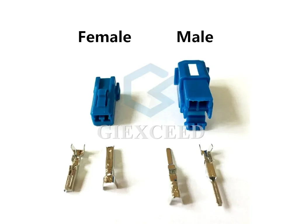 2 Sets 2 Pin AC Assembly 174463-1 Plastic Housing Auto Connector Car Audio Dedicated Instrument Panel Wiring Socket For Mazda
