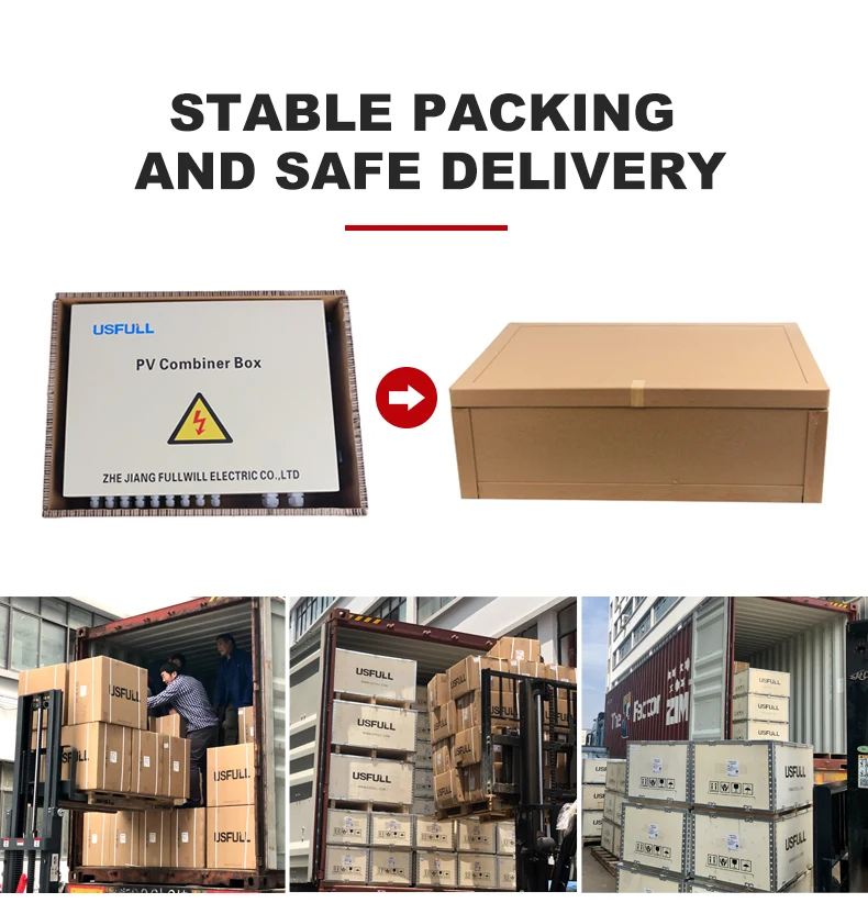 USFULL Solar  Array Cabinet DC Solar PV Combiner Box PV Junction Box for Solar Panels