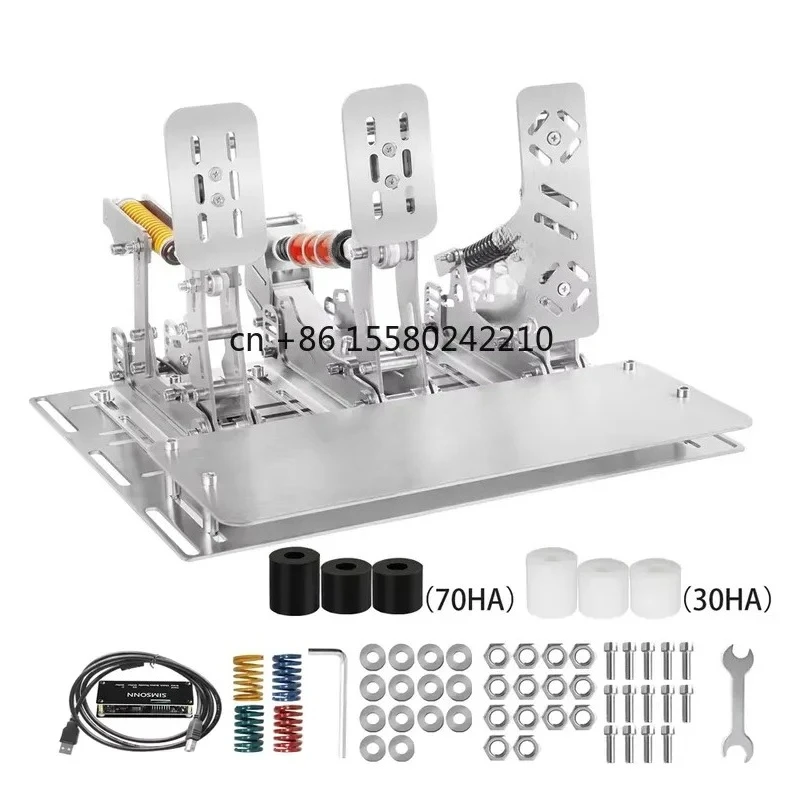 for SIMSONN PRO Pedals for PC Racing Simulator 200KG Load Cell Brake Pedal Pressure Sensor Game Wheel Steering Racing