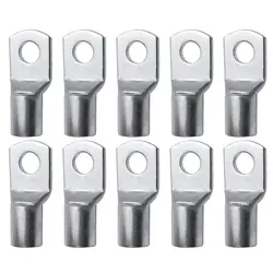 10Pcs Cable Connector Kit SC Type Wire Nose Terminal Crimp SC16-6 SC25-6 SC35-6 Bolt Hole Tinned Copper Lugs Ring