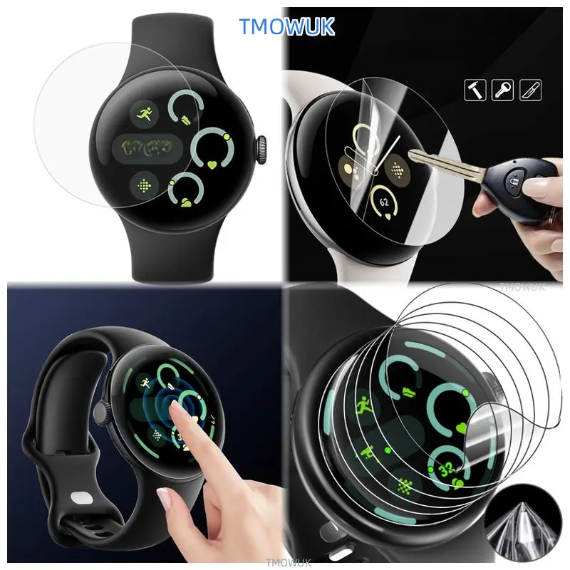 

For Google Pixel Watch 4 41MM Watch4 45MM Tempered Glass Screen Protector Watch Film HD Clear 9H Anti-Scratch Accessories