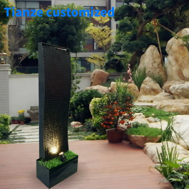 

(customized)Garden Design Home Outdoor Water Feature Waterfall Wall