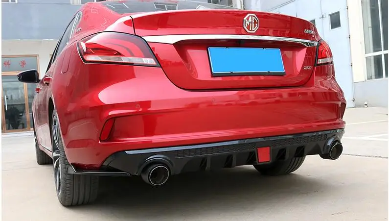 For Morris Garages mg 6 Body kit spoiler 2018-2019 For mg6 BK ABS Rear lip rear spoiler front Bumper Diffuser Bumpers Protector