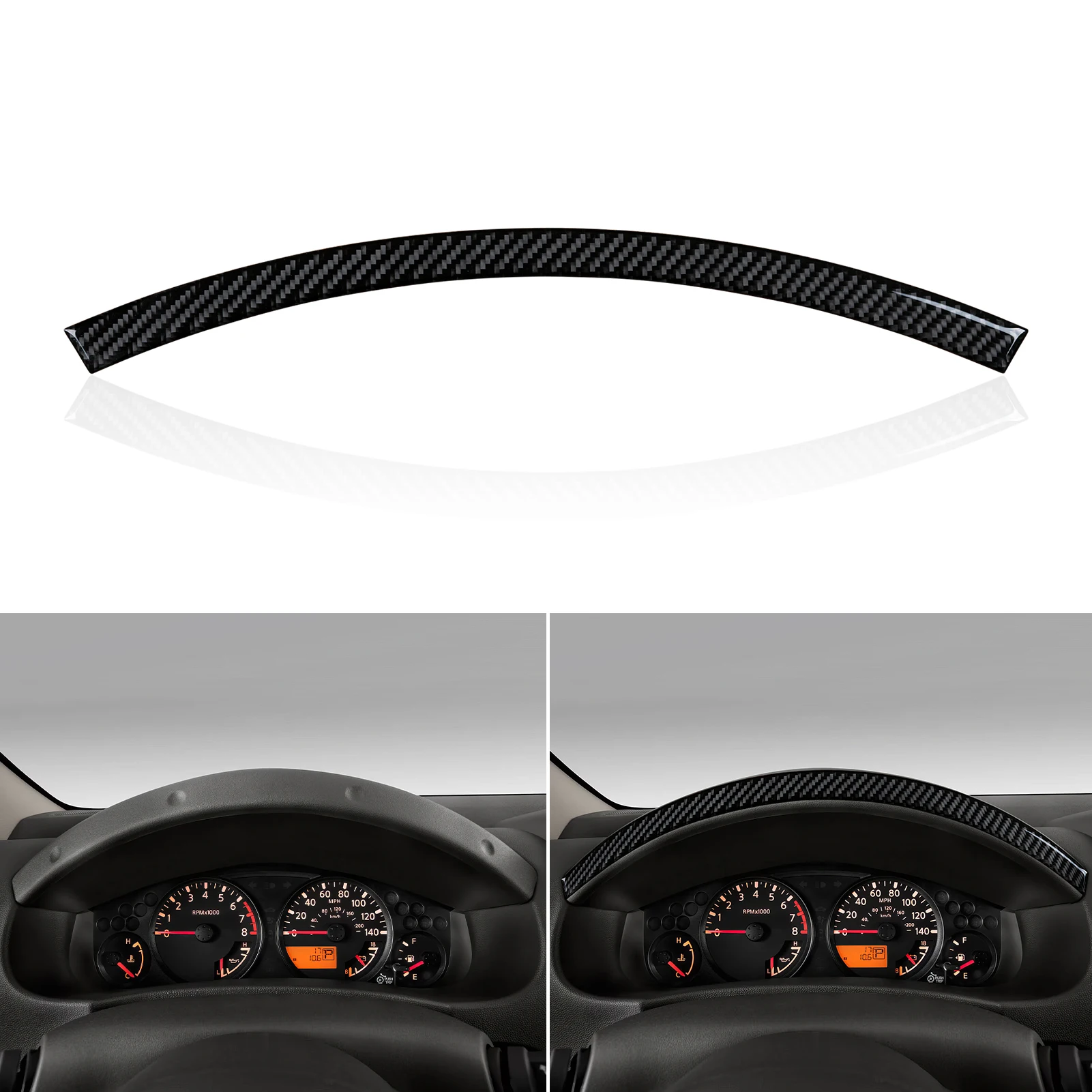 Carbon Fiber Interior Sticker. Car Dashboard Speed Display Panel. For Nissan Frontier Xterra. For Suzuki Equator Accessories.