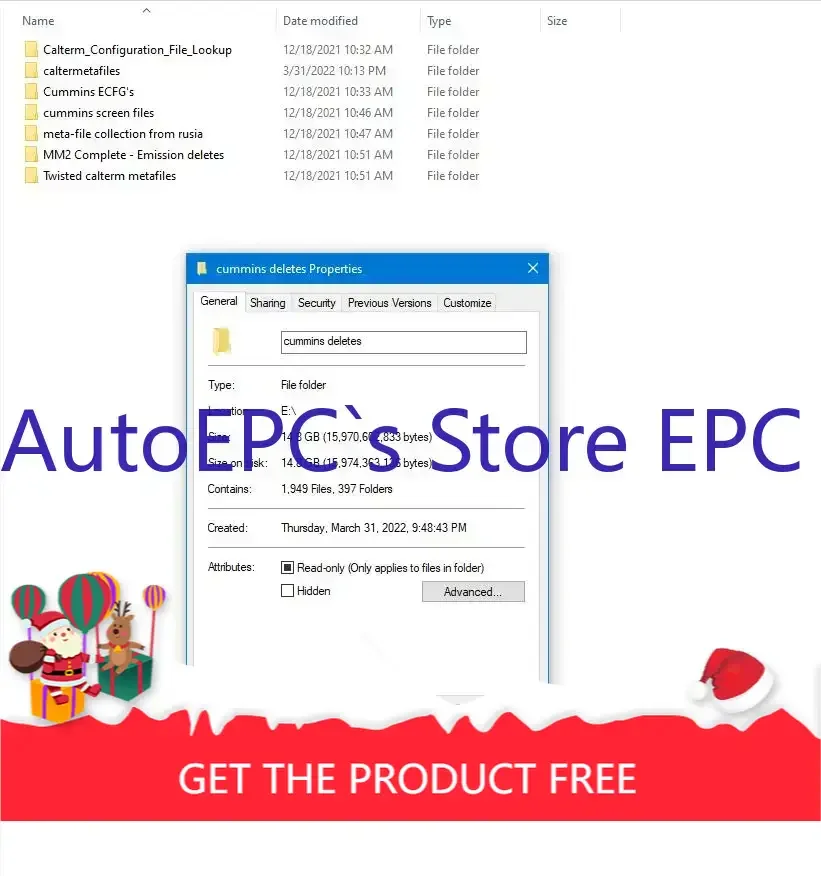 AutoEPC Deletes ECFG's Metafiles 15.4GB DVD