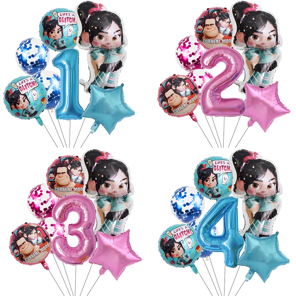 1set Disney Wreck-It Ralph Party Balloons Vanellope Balloons 32\