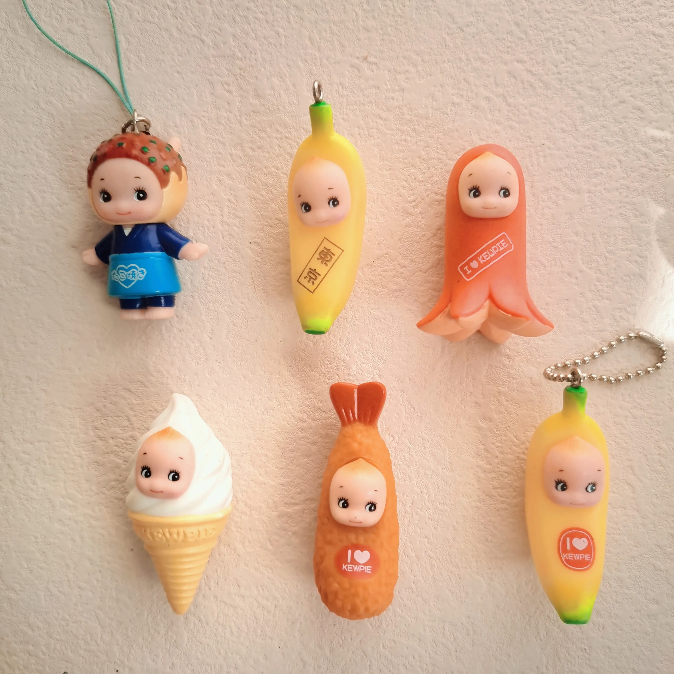 Original Kewpie Figure Pendant Diy Doll Ornament Accessories Angel Pretend Play Children Present