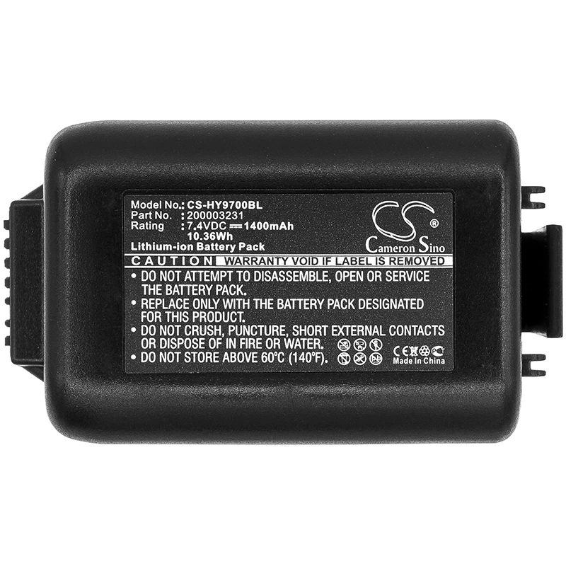 CameronSino 7.4V 1400mAh Barcode Scanner Battery 200003231 for Honeywell 9700,9700-BTEC For Dolphin 9700 Handheld 9700LP0003Q12E