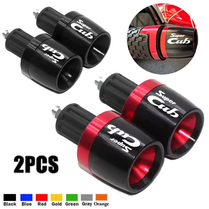 Accesorios para motocicleta, empuñaduras de manillar, extremos, tapa de manillar, tapón final para Honda Super Cub C70 90 110 C125 CT125 SUPER CUB
