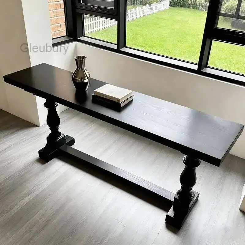 French Rectangle Console Table Minimalist Classic Elegant Subtle Console Table Against The Wall Design Console Meuble Furniture