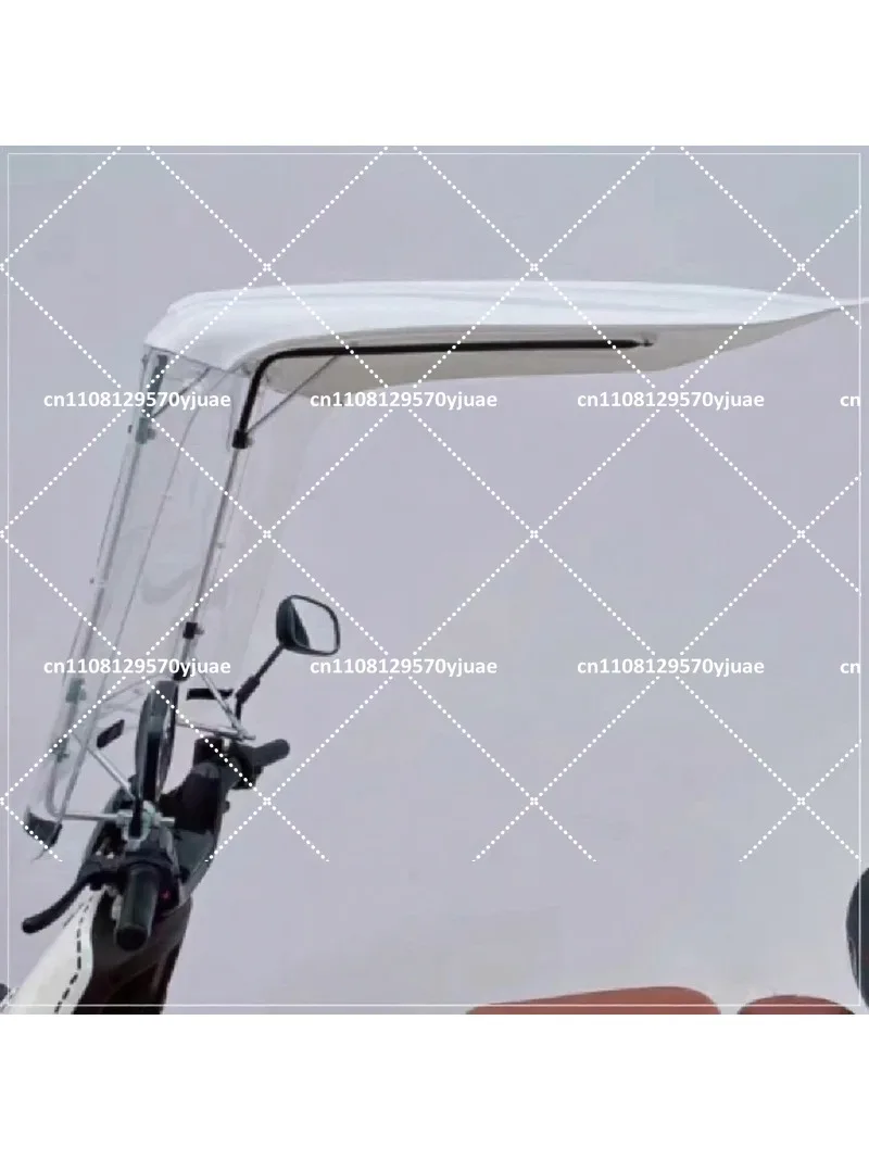 Waterproof Motorcycle Canopy Sun Rain Protection Windshield Cover for Electric Vehicle Scooter Outdoor