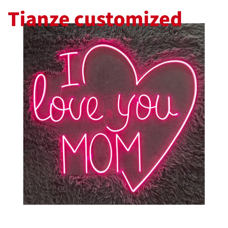 (Customized) Winbo Custom Neon Sign led neon letters Night Mother's Day Neon Sign Lights Decor