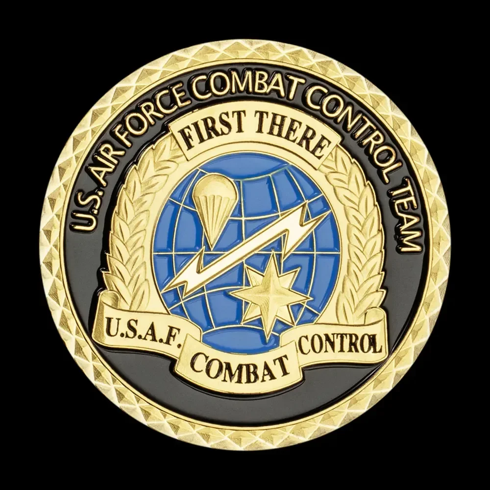 United States Air Force Golden Plated Souvenir Coins USAF Combat Control Team Commemorative Coin Home Decoration