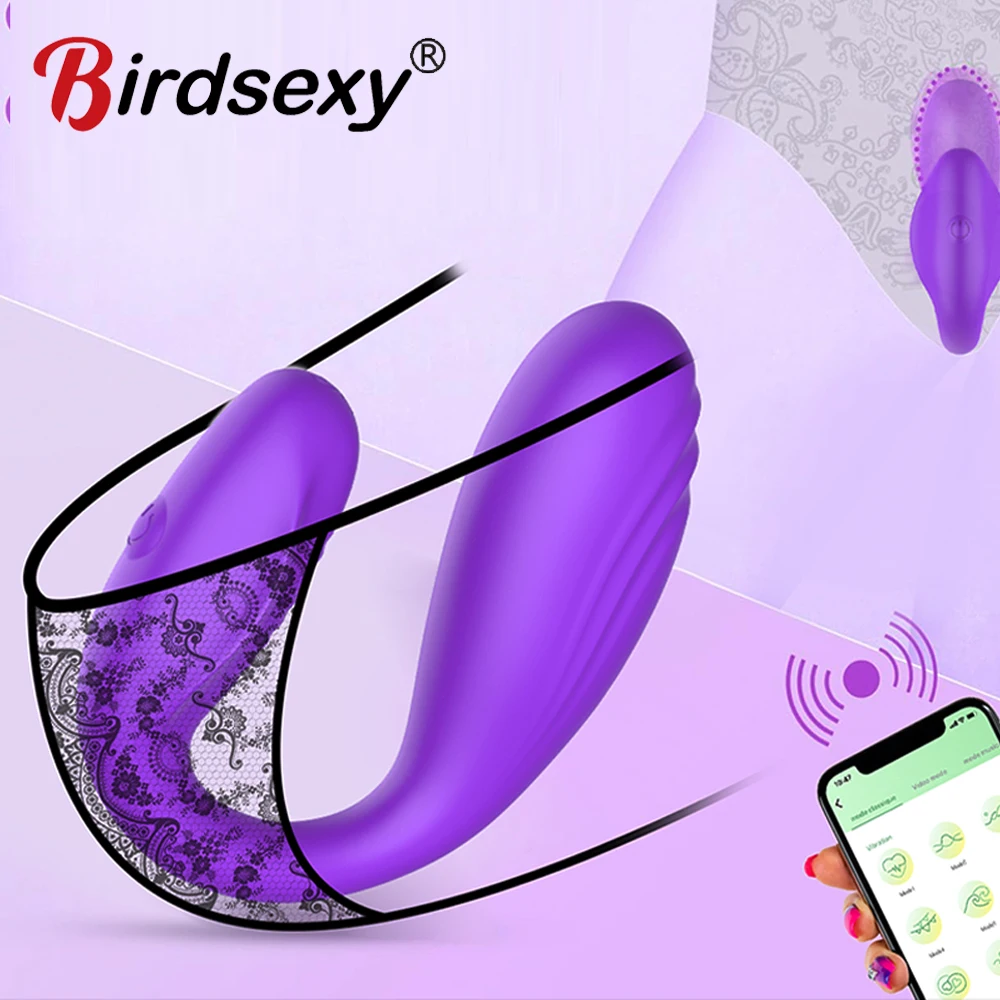 Wireless Bluetooth APP Control Dildo Vibrator for Women Clitoris G Spot Massager Wear Vibrating Egg Panties Sex Toys for Adults