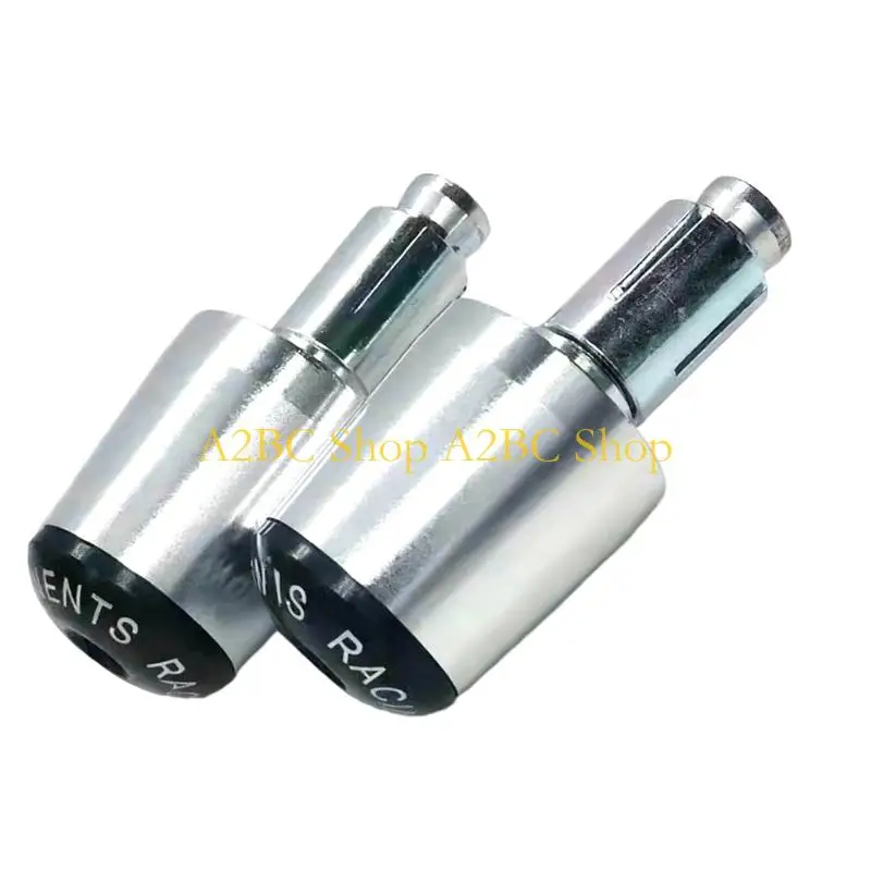 A2BC Pair All Purpose Motorcycle Handlebar Plugs Non Slip Surfaces Universal Fitment